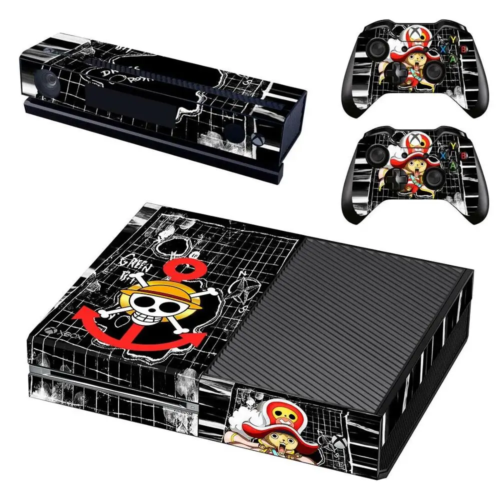 Аниме One Piece Luffy Skin Sticker Decal полное покрытие для консоли Xbox Kinect и 2 контроллеров Skins s |