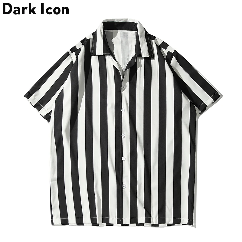 Рубашка Dark Icon мужская в стиле хип хоп уличная футболка ретро гавайская с