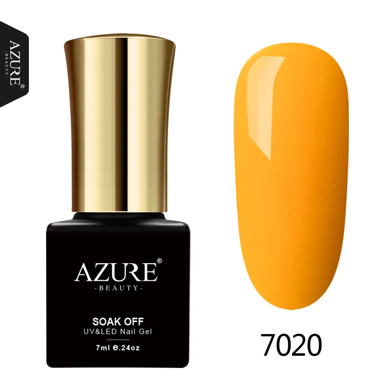 7020 AZURE BEAUTY Гель-лак термо меняющийся Гель-лак УФ замачиваемый термо-Хамелеон Гибридный лак Эмаль Полупостоянный Гель-лак - Цвет: 7020