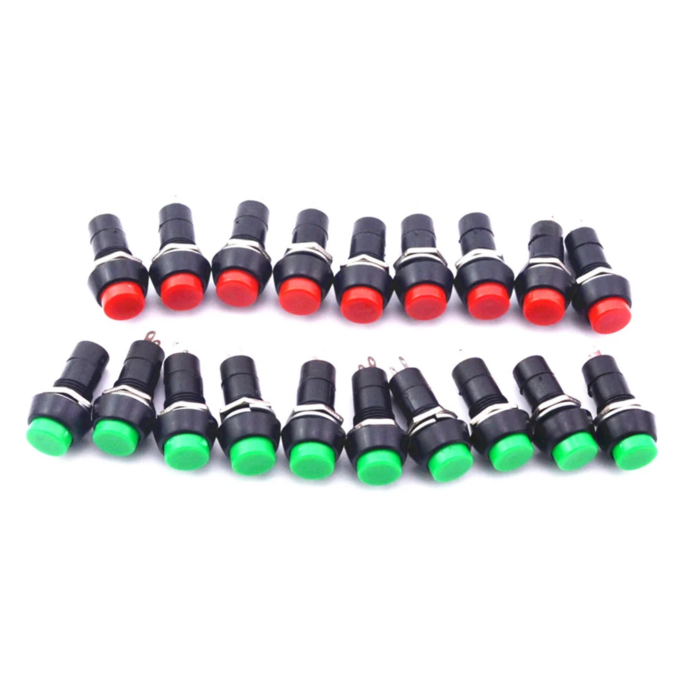 

Hole 12MM circular self-locking self-reset jog switch button switch