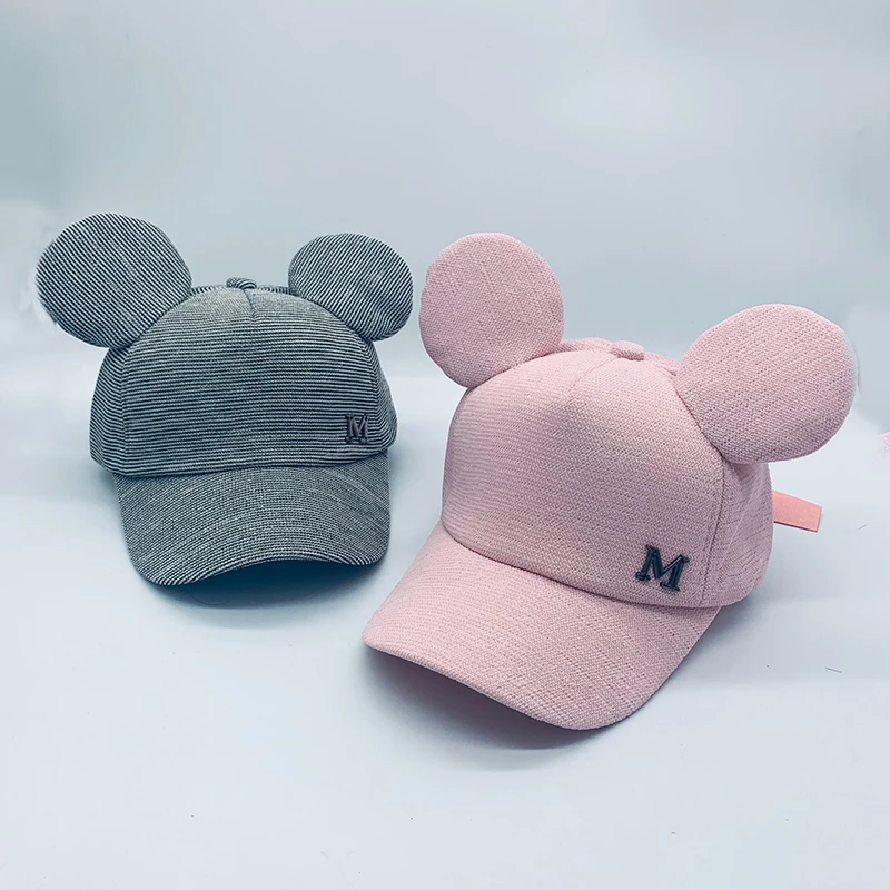 Бейсболка с ушками для мальчиков и девочек милые кепки в стиле хип-хоп весна-лето