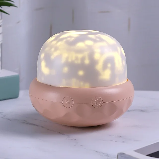 

New Mushroom projection lamp Children's Bedroom LED Night Light Gifts USB charging Color changing starry night light