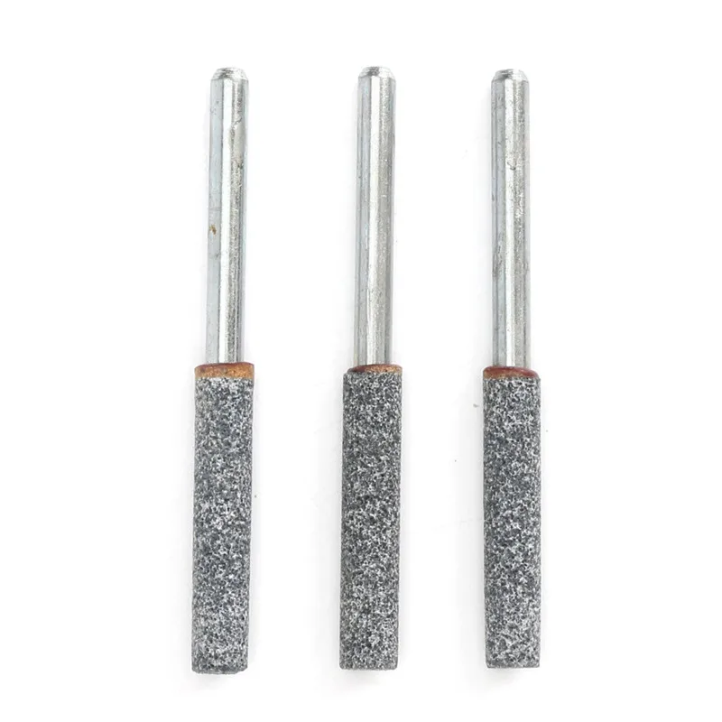 

3pcs 3/16" 4.8mm Diamond Chainsaw Sharpener Burr Stone File Chain Saw Metal Polishing Sanding head Electric Grinding Drill Bit