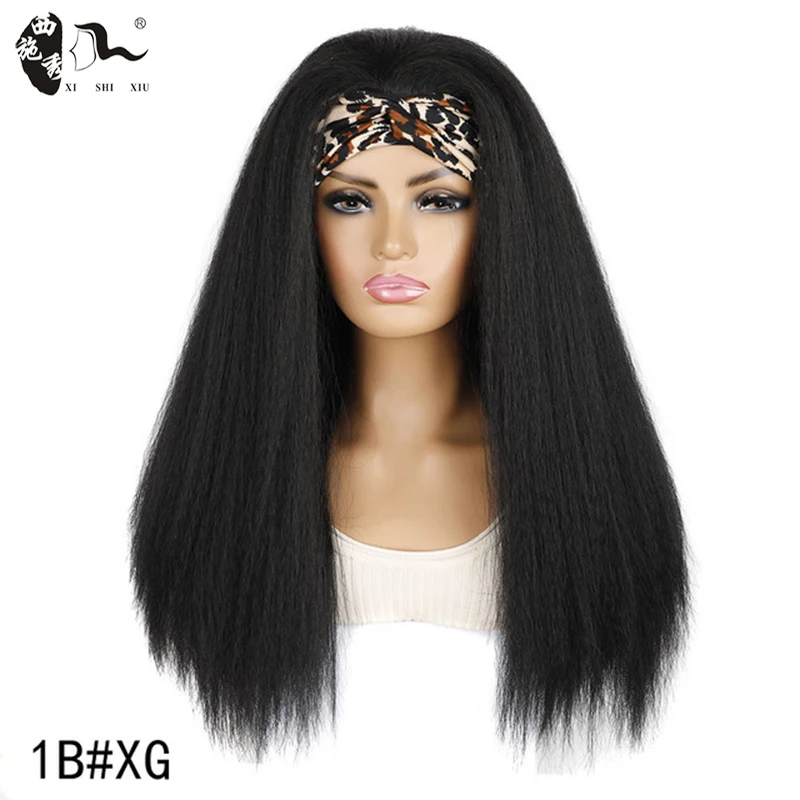 

Прямой синтетический парик XISHIXIUHAIR Yaki, 24 дюйма, длинные волосы, парики с боковой частью, парик для косплея оранжевого и красного цвета для жен...