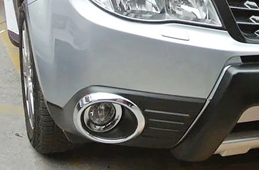 Fit For Subaru Forester 2009 2010 2011 2012 Car Front Fog Light Cover Frame ABS Chrome Head Lamp Trim Molding Garnish 2pcs | Автомобили и