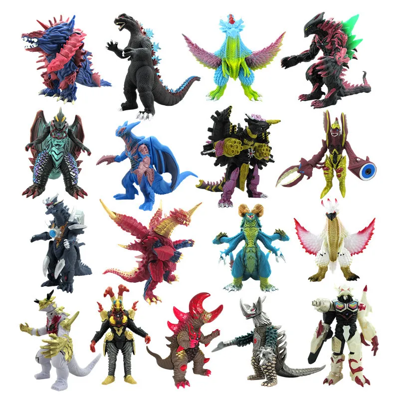 Японское аниме Kaiju Monsters Fight Ultraman мягкий клей Монстр Суставы подвижные Altman детские