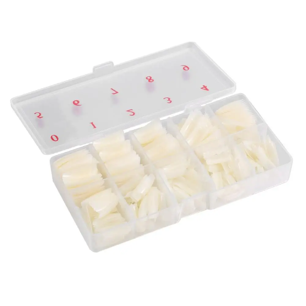 Набор накладных ногтей натурального цвета 1 коробка = 500 шт. | Красота и здоровье