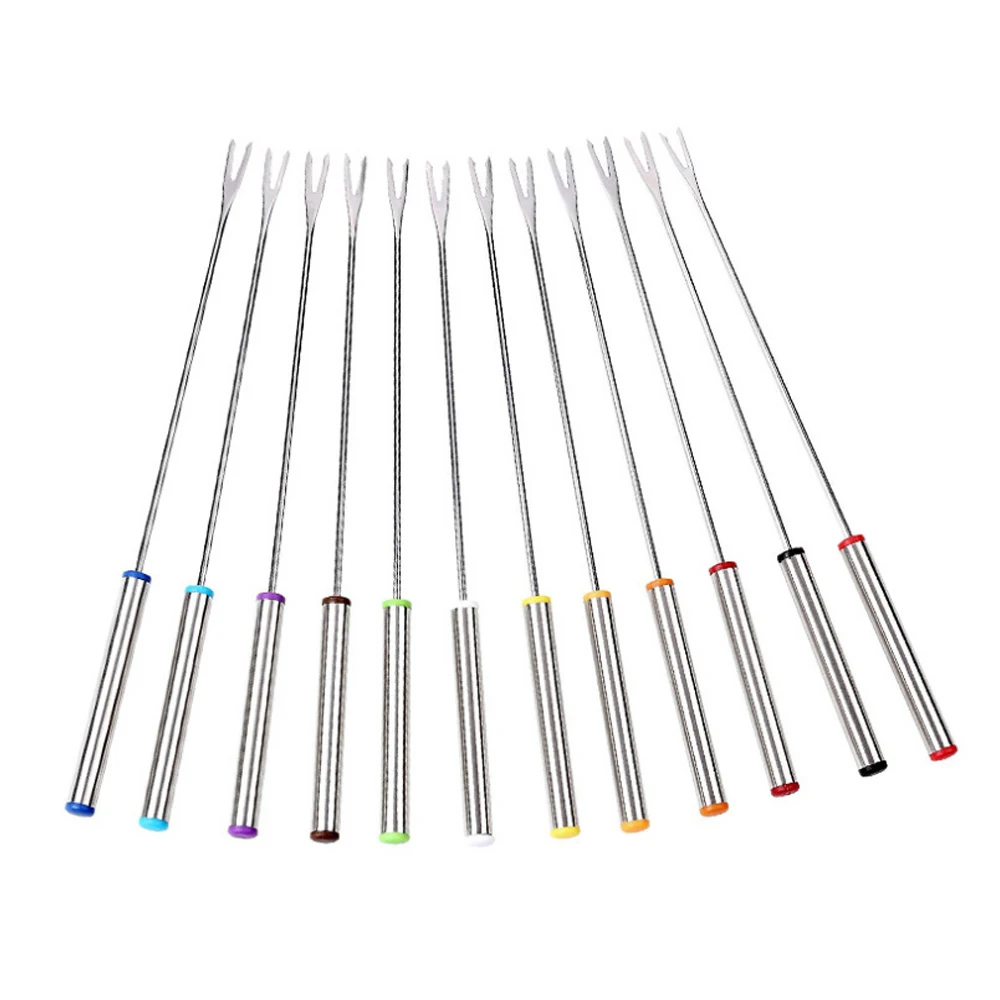 6 шт./компл. Нержавеющая сталь вилка для шоколада сыр горшок Хот Вилс фруктов и