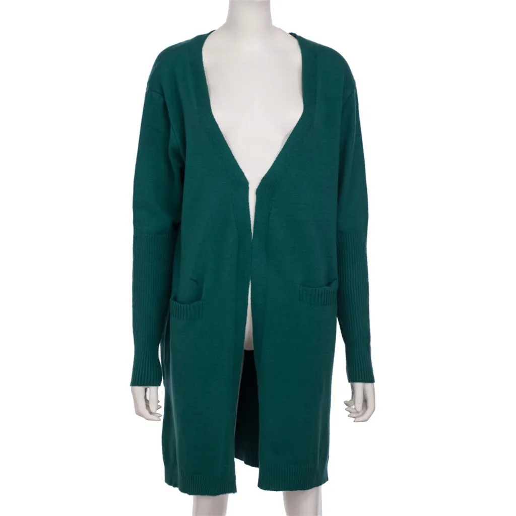 SAGACE популярный женский осенний длинный кардиган свитер пальто для женщин 2020