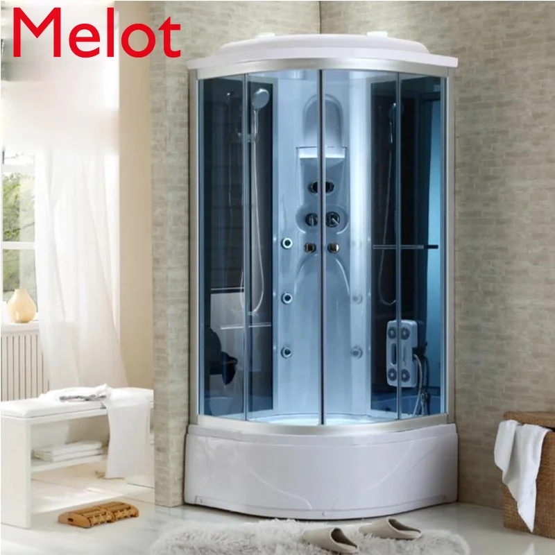 High-End Home Shower Room Prefabricated Bathroom Bathroom Bath Room Steam Surfing Room Bath Arc with Bathtub Shower Room