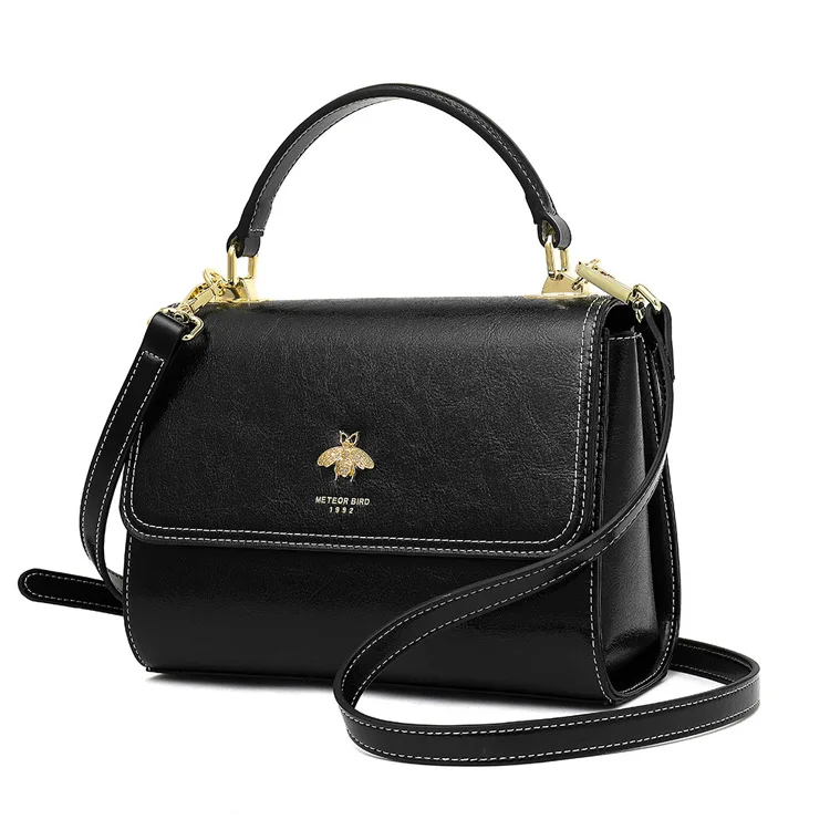 Женская сумка из воловьей кожи в европейском и американском стиле классическая