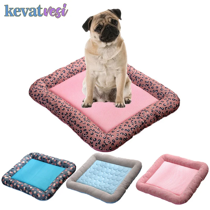 

Cooling Pet Bed Summer Dog Beds for Large Dogs Breathable Pet Ice Pad Pet Dog Cat Sleeping Mat Chihuahua Husky Pet Accessories