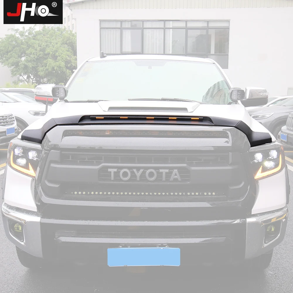 

JHO Front Bug Shield Hood Deflector Guard Car Bonnet Cover Protector For Toyota Tundra 2014-2021 2020 2019 2018 2017 Accessories