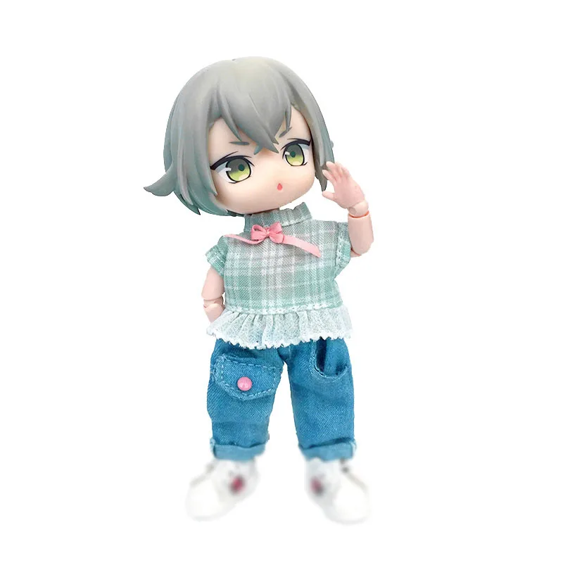 Ob11 baby BJD Жасмин Топ PD9 GSC рубашка без рукавов кукольные джинсы костюм аксессуары