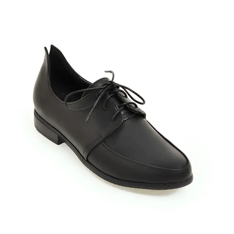 

Shoes Woman Flats Oxfords Shallow Mouth Casual Female Sneakers Pointed Toe Dress Leather Summer New Comfortable Leisure Concise
