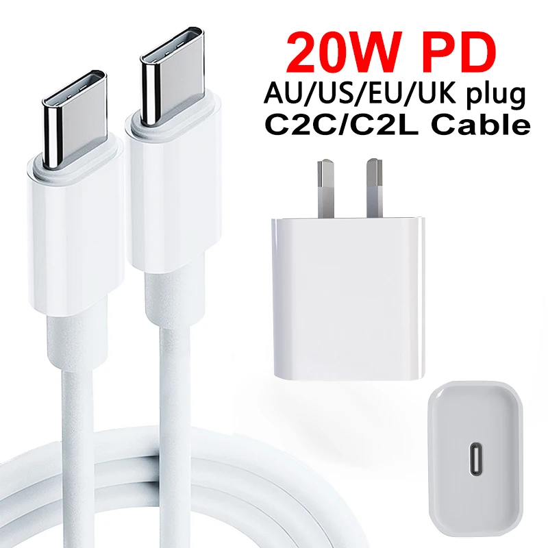 

USB-кабель для iPhone 12 Pro Max/12/X/Xs/11, 20 Вт