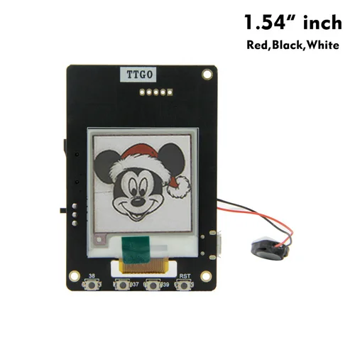 LILYGO®TTGO T5S V2.4 Wi-Fi Bluetooth беспроводной модуль база ESP32 Красный дисплей электронная бумага динамик электрическая макетная плата - Цвет: 1.54 inch