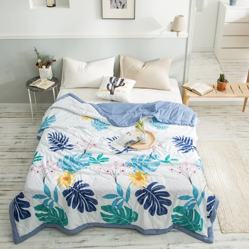 Одеяло для кондиционера летнее одеяло из мытого хлопка мягкое дышащее покрывало