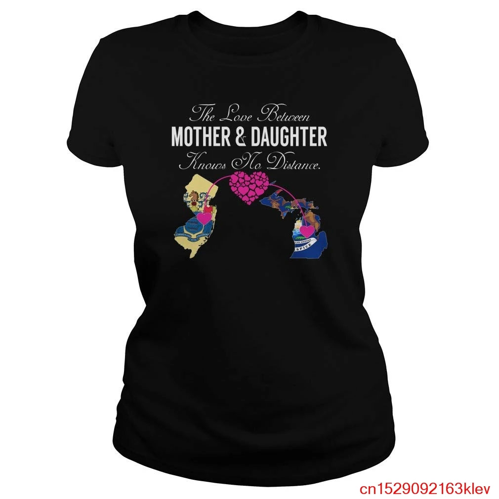 Любовь между мать и дочь FGHFG Нью-Джерси Michigan TFGHFG рубашка унисекс для мужчин женщин