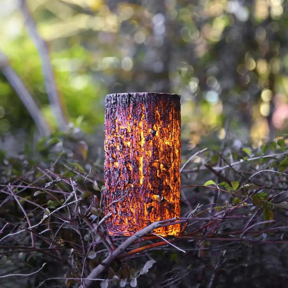 HoneyFly LED Solar Wooden Lamp Garden Light Decorative Courtyard IP65 Waterproof Control | Лампы и освещение