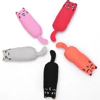 plush catnip toy funny cat teeth grinding interactive toys pet kitten chew molar toys cats clawing bite cat mint toy