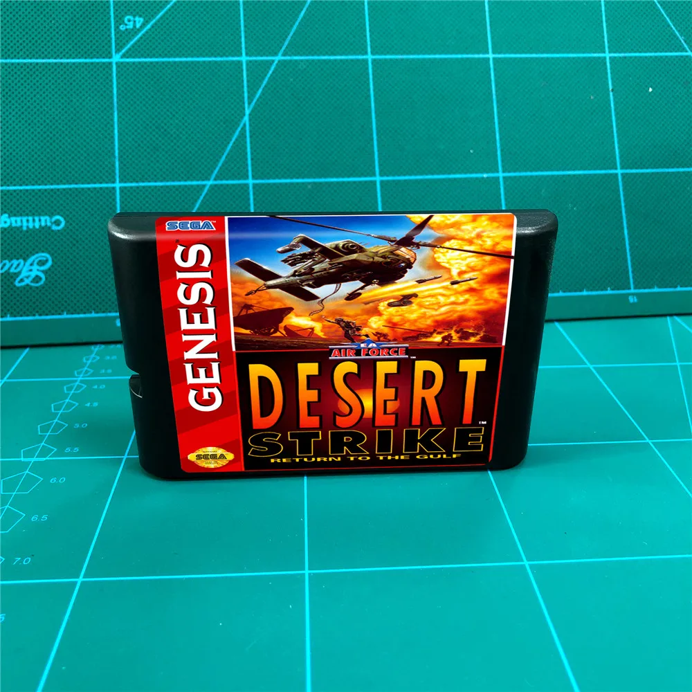 Игровой картридж Desert Strike 16 бит для консоли MegaDrive Genesis | Электроника