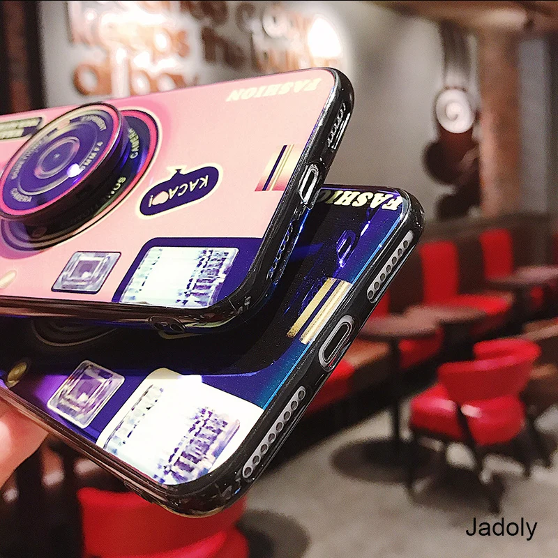 Camera Case For Xiaomi Redmi 7 7A K20 S2 Y2 Mi 9T Pro Play Case Redmi 7 7A K20 S2 Y2 Mi 9T Pro Play Cover With Phone Holder