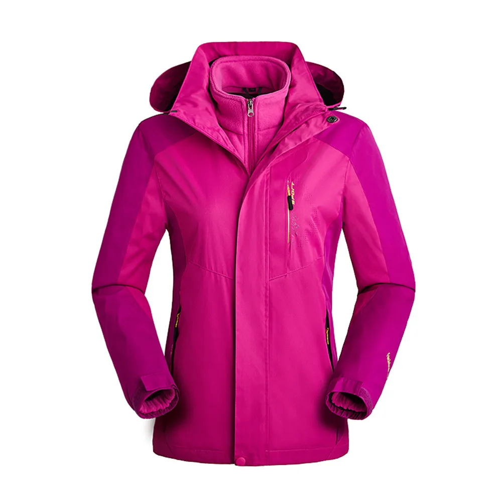 Женская водонепроницаемая куртка для походов катания на лыжах кемпинга съемная