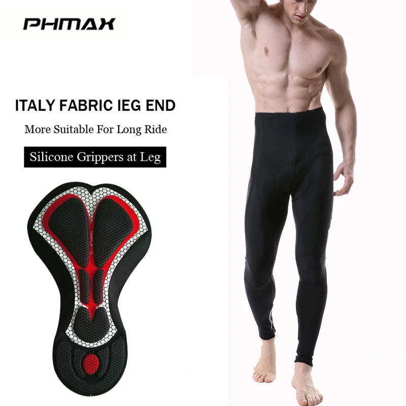 

PHMAX Pro Cycling Pants Long MTB Bicycle Pants Trousers 5D Gel Padded Bicycle Pants Breathable Mesh MTB Road Bike Pants