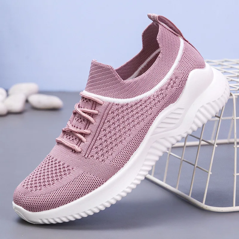 

Running shoes mesh casual sports shoes breathable fly woven mesh women's shoes 2022 summer new style