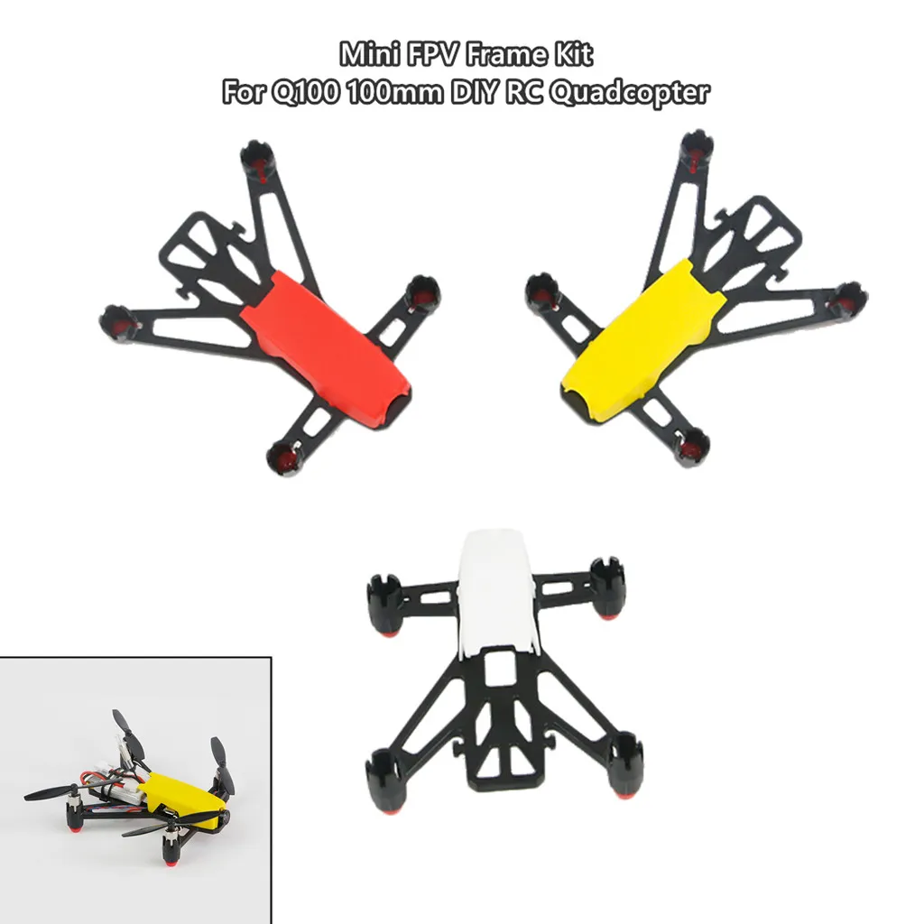 Мини FPV рамка Комплект Поддержка 8520 мотор для Q100 100 мм DIY RC Квадрокоптер Дрон