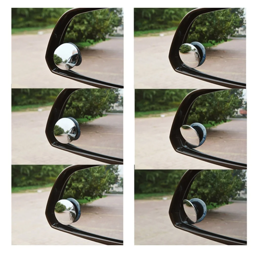 1Pcs 2inch ABS Material Round Car Blind Spot RearView Mirrors Rearview Wide Angle Convex Mirror Universal Styling | Автомобили и