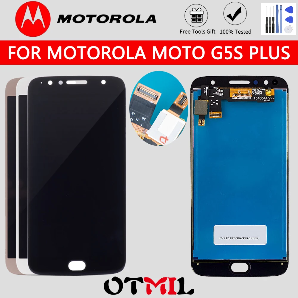 

5.5'' Original For Motorola Moto G5S Plus LCD Display Touch Screen Digitizer Assembly LCD Screen For XT1802 XT1803 XT1805 XT1086
