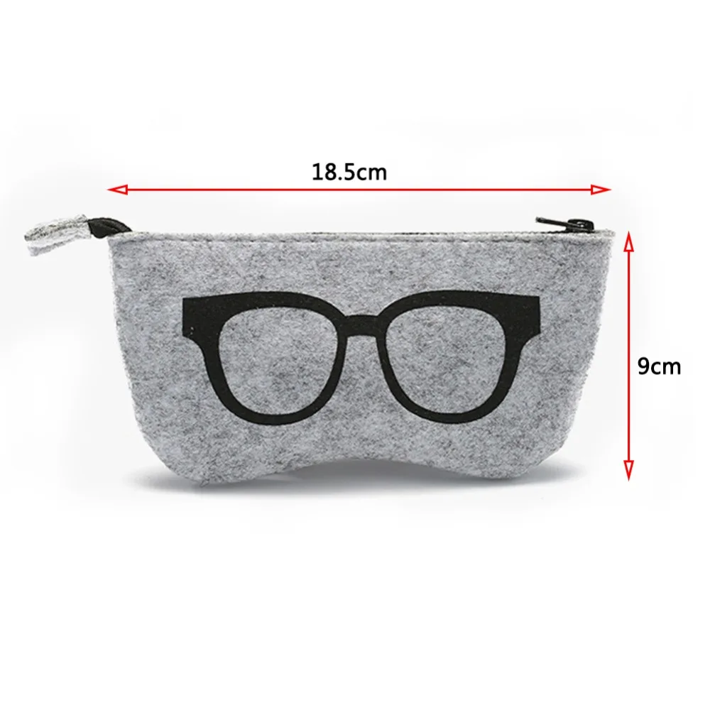 Милый Чехол для очков на молнии Модный чехол солнцезащитных коробка хранения
