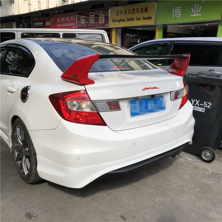Спойлер для FD2 Civic заднее крыло автомобиля из АБС пластика Праймер цветной задний