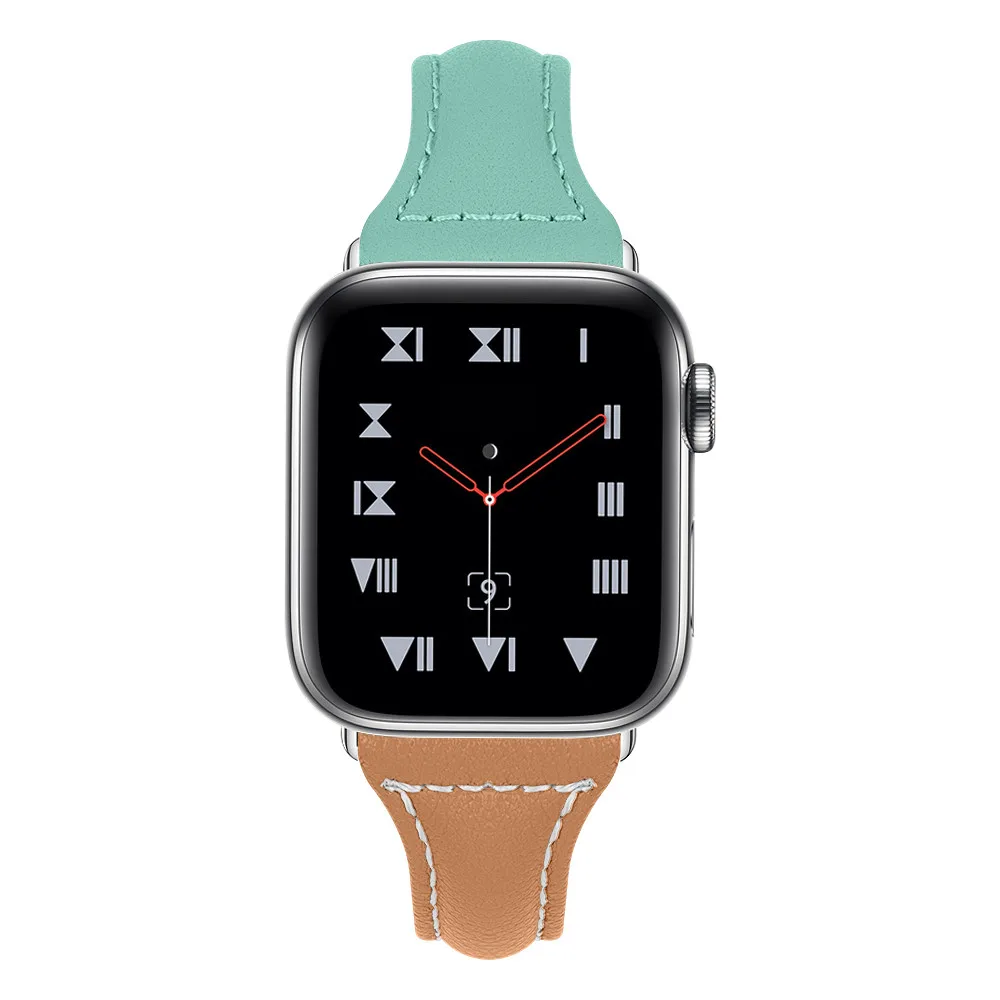 Кожаный браслет для Apple Watch Band Series 6/5/4/3 сменный ремешок трех цветов iWatch SE 42/38/40/44 мм |