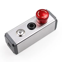 161922mm aluminium alloy protective box for metal push button switch ip67 waterproof industrial 1234 holes single row