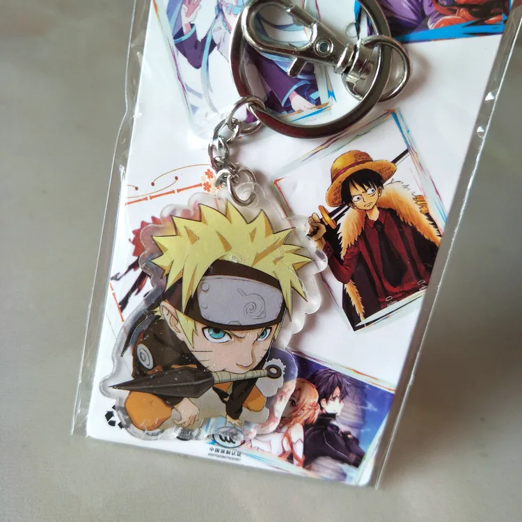 Новинка 2020 акриловый брелок для ключей с аниме Наруто подвеска Какаси прозрачный