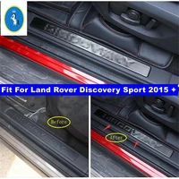 scuff plate door sill stainless kick step cover plate protector car accessories fit for land rover discovery sport 2015 2021