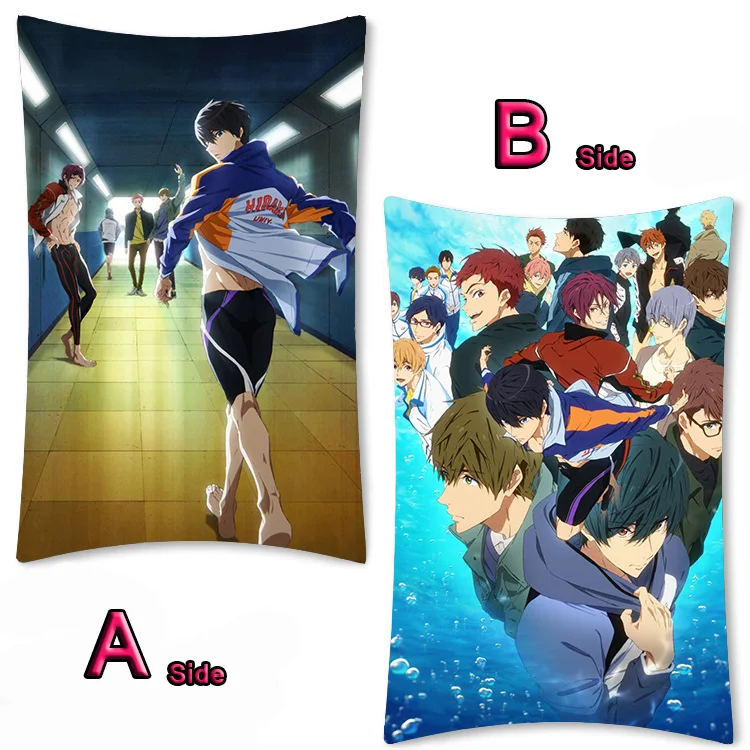 Классное аниме бесплатно! Чехол для подушки Iwatobi Swim Club Nanase Makoto Dakimakura чехол кровати