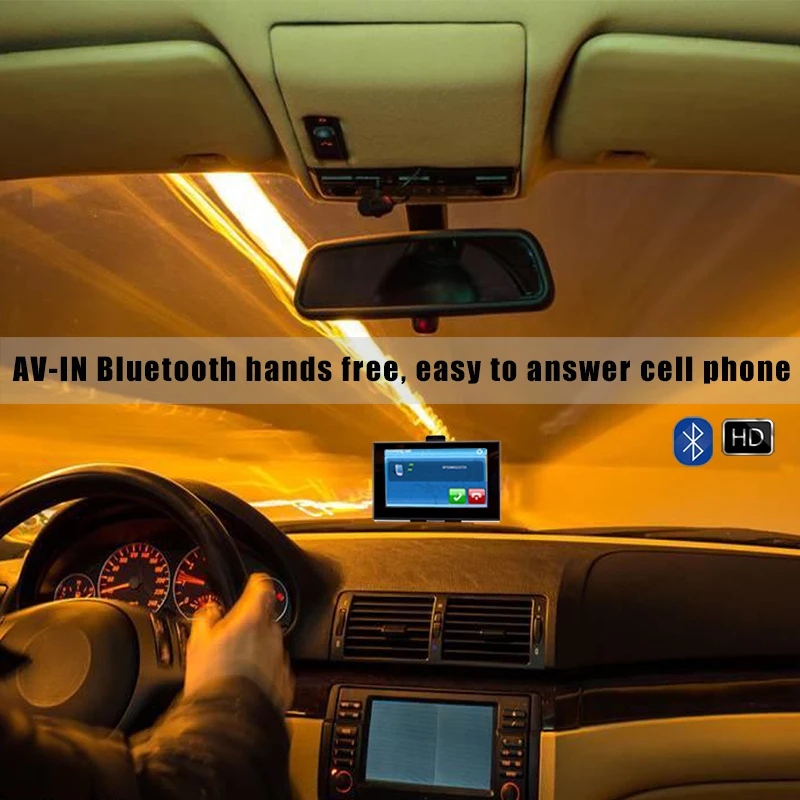 5 &quotips емкостный экран GPS автомобильный Грузовик навигация Bluetooth Wifi 8G/512M AV-IN Точная