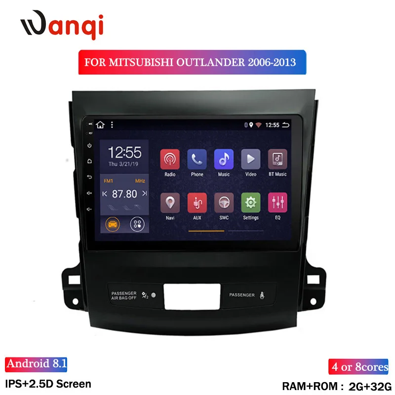 Автомобильная Мультимедийная система 2 Гб ОЗУ 32 ПЗУ 9 дюймов Android 8 1 для Mitsubishi Outlander