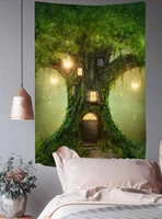 forest tree tapestry elephant psychedelic mushroom wall hanging tapestries for living room bedroom home dorm decor