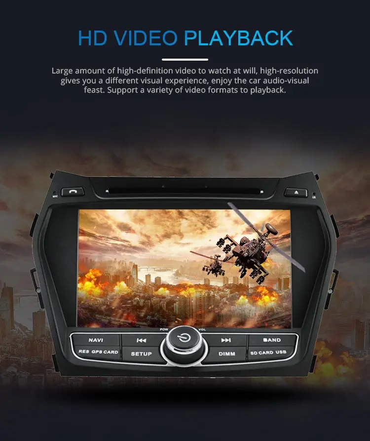 JDASTON Android 9,0 автомобильный dvd-плеер для hyundai IX45/Santa fe 2013 wifi Мультимедиа gps стерео 2 Din Автомобильный магнитофон
