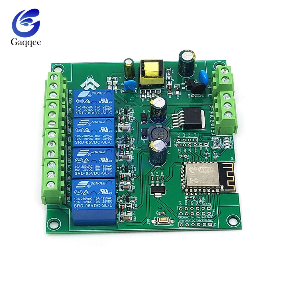 5 В/12 В ESP8266 ESP-01 четыре способа WiFi релейный модуль IOT умный дом телефон приложение