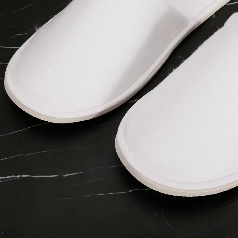 10 пар одноразовых тапочек для волос в отеле Eva белые флисовые шлепанцы