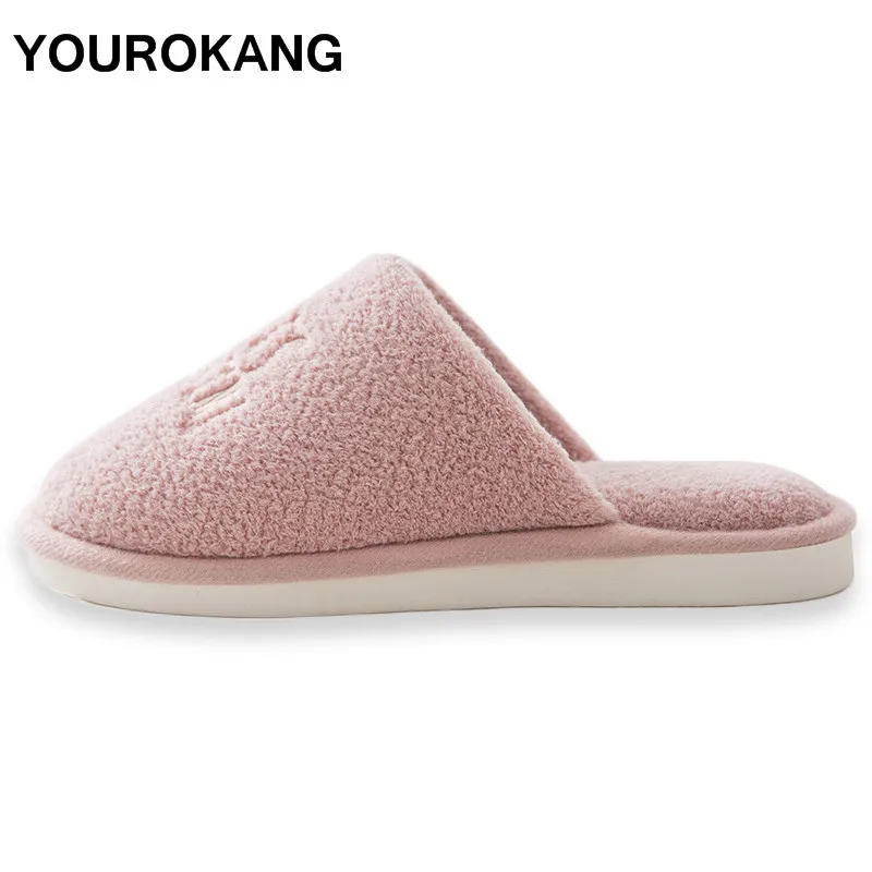 Female Winter Warm Home Slippers Indoor Soft Plush Women Shoes Fashion Flat Couple Unisex Lovers House Slippers Dropshipping