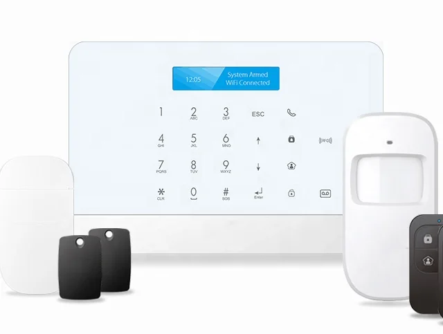 

smart home Tuya APP remote control sound light kitchen cooking combustible gas alarm detector wifi alarm siren kit