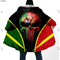 portugal flag eagle limited design printed hoodie duffle coat hooded blanket cloak thick jacket cotton pullovers dunnes overcoat