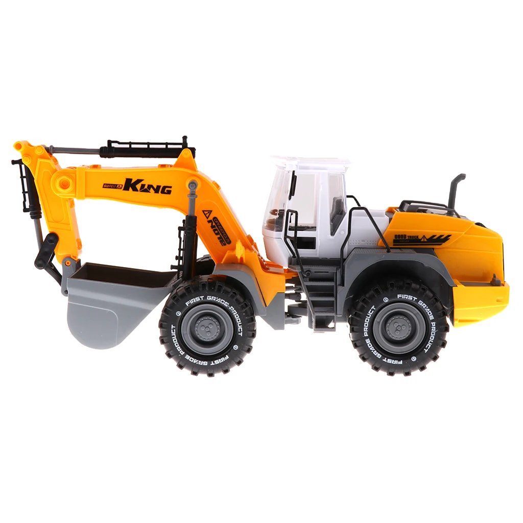 

1/22 Scale Friction Powered Excavator Construction Vehicle Toy for Kids